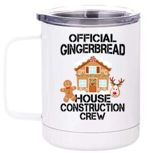 Official Gingerbread House Construction Crew 12 oz Stainless Steel Tumbler Cup