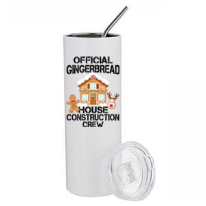 Official Gingerbread House Construction Crew Stainless Steel Tumbler