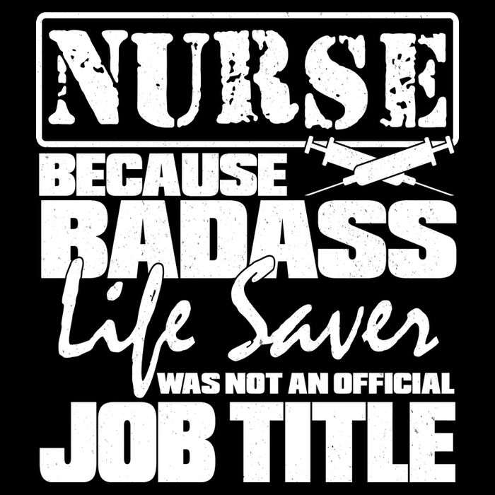 Official Job Title Nurse Bad Ass Life Saver Womens Tank Top