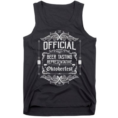 Official Oktoberfest Beer Tasting Representative Tank Top