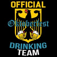 Official Oktoberfest Drinking Team Stripe Pom Pom Beanie