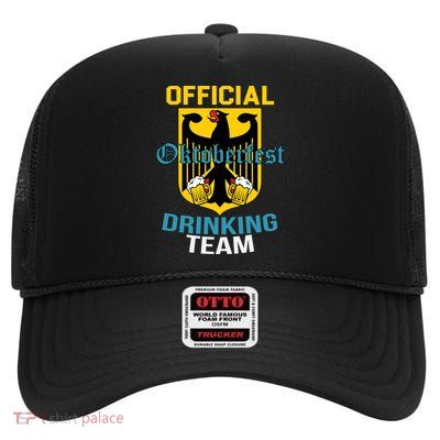 Official Oktoberfest Drinking Team High Crown Mesh Back Trucker Hat