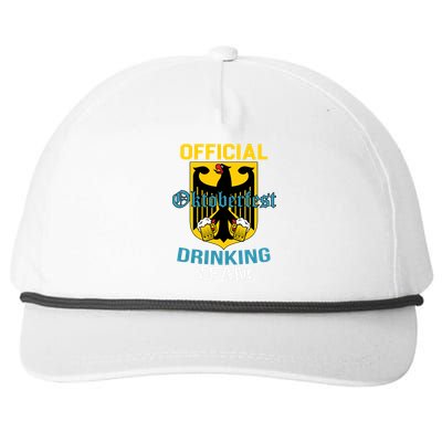 Official Oktoberfest Drinking Team Snapback Five-Panel Rope Hat