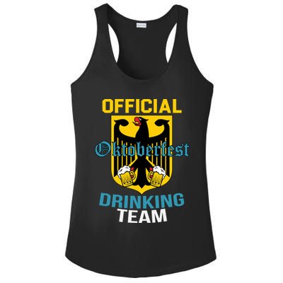 Official Oktoberfest Drinking Team Ladies PosiCharge Competitor Racerback Tank