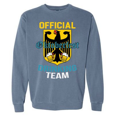 Official Oktoberfest Drinking Team Garment-Dyed Sweatshirt