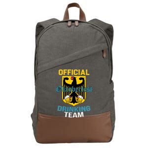 Official Oktoberfest Drinking Team Cotton Canvas Backpack