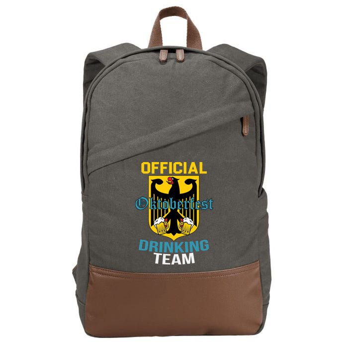 Official Oktoberfest Drinking Team Cotton Canvas Backpack