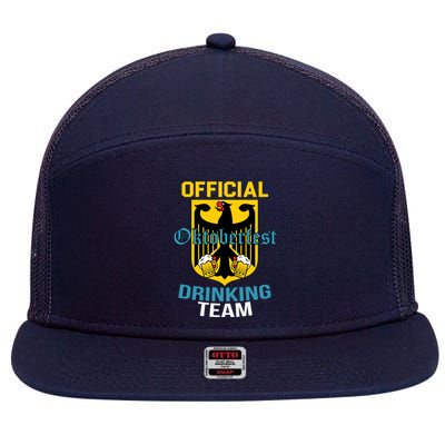 Official Oktoberfest Drinking Team 7 Panel Mesh Trucker Snapback Hat