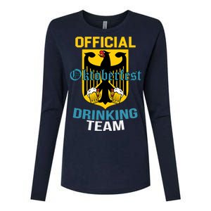 Official Oktoberfest Drinking Team Womens Cotton Relaxed Long Sleeve T-Shirt