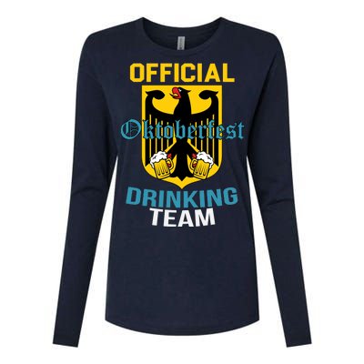 Official Oktoberfest Drinking Team Womens Cotton Relaxed Long Sleeve T-Shirt