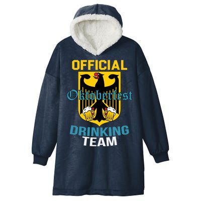 Official Oktoberfest Drinking Team Hooded Wearable Blanket