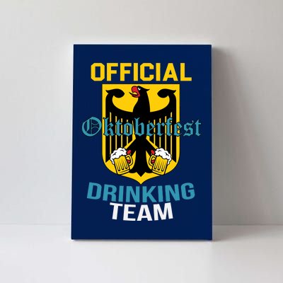 Official Oktoberfest Drinking Team Canvas