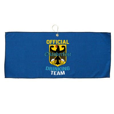 Official Oktoberfest Drinking Team Large Microfiber Waffle Golf Towel
