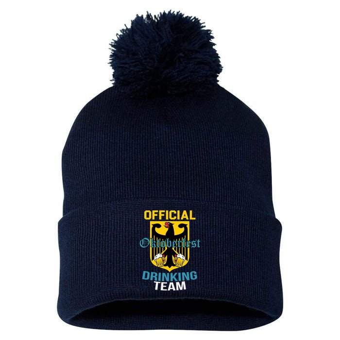 Official Oktoberfest Drinking Team Pom Pom 12in Knit Beanie