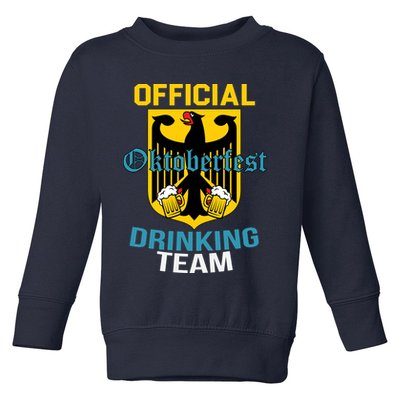 Official Oktoberfest Drinking Team Toddler Sweatshirt