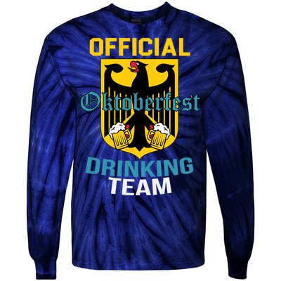 Official Oktoberfest Drinking Team Tie-Dye Long Sleeve Shirt