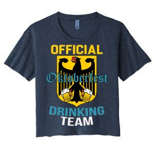 Official Oktoberfest Drinking Team Women's Crop Top Tee