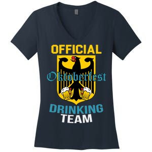 Official Oktoberfest Drinking Team Women's V-Neck T-Shirt