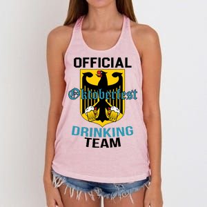 Official Oktoberfest Drinking Team Women's Knotted Racerback Tank