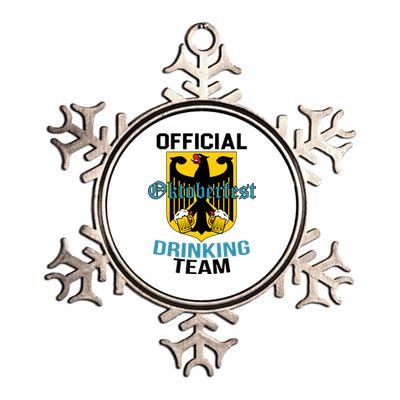 Official Oktoberfest Drinking Team Metallic Star Ornament