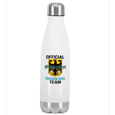 Official Oktoberfest Drinking Team Stainless Steel Insulated Water Bottle