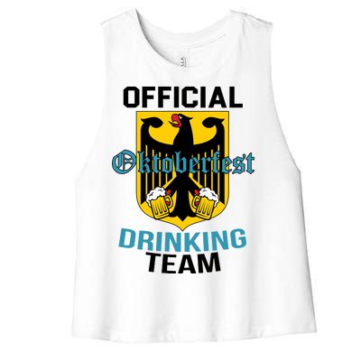 Official Oktoberfest Drinking Team Women's Racerback Cropped Tank