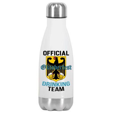 Official Oktoberfest Drinking Team Stainless Steel Insulated Water Bottle