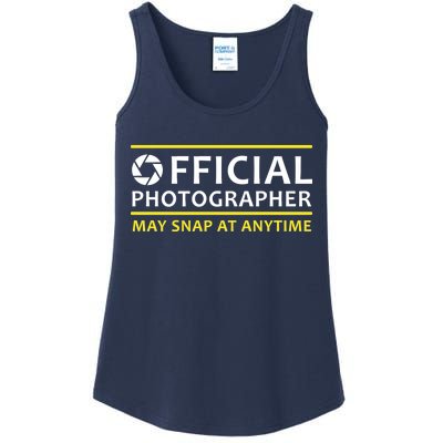 Official Photographer May Snap At Anytime Ladies Essential Tank