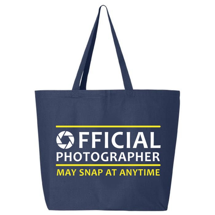 Official Photographer May Snap At Anytime 25L Jumbo Tote