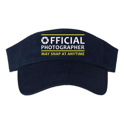 Official Photographer May Snap At Anytime Visor