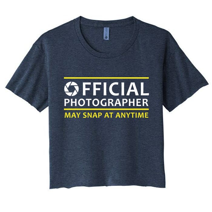 Official Photographer May Snap At Anytime Crop Top