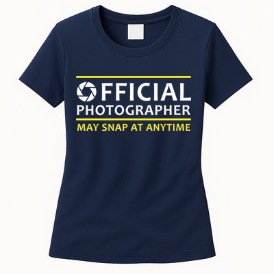 Official Photographer May Snap At Anytime Womens T-Shirt