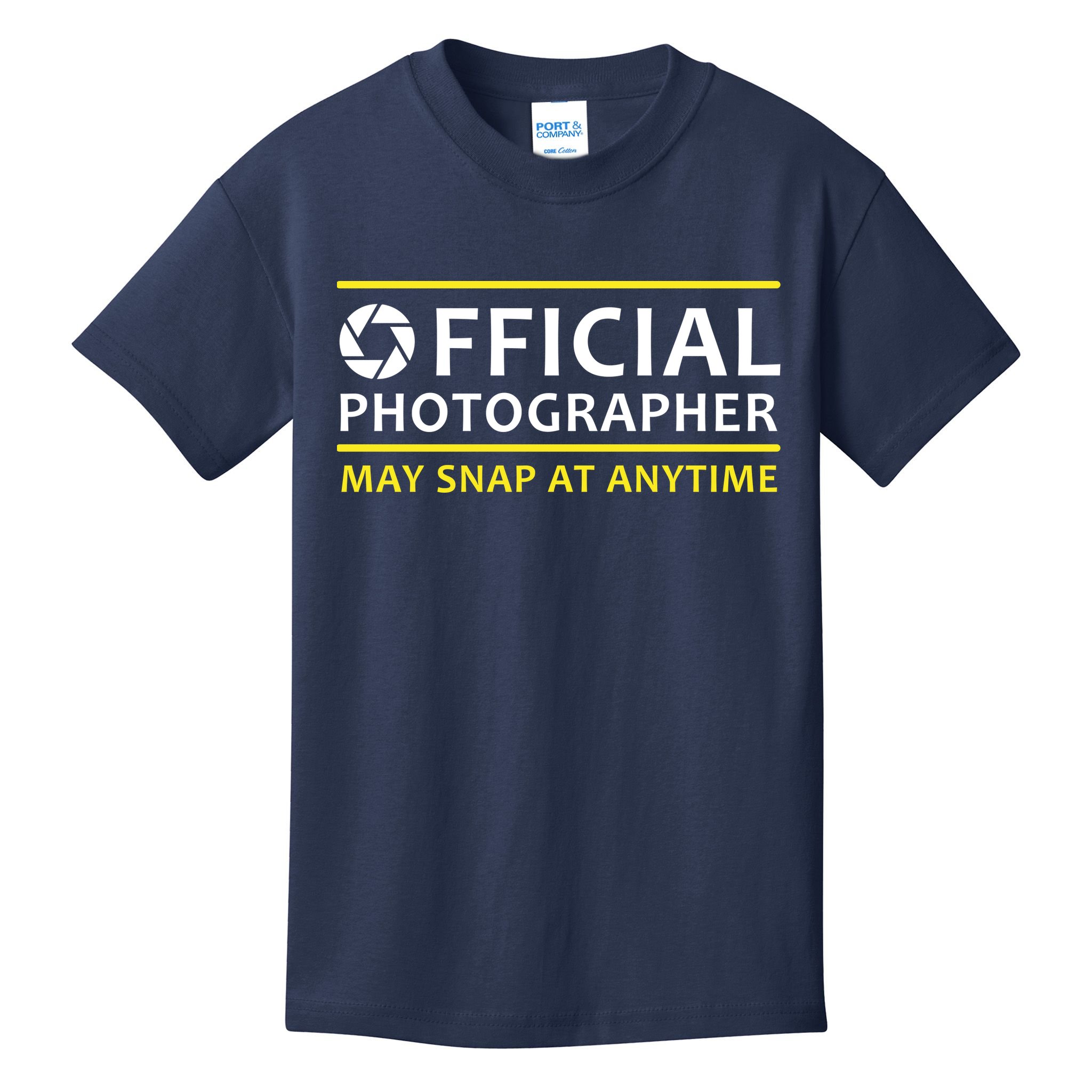 Official Photographer May Snap At Anytime Kids T-Shirt