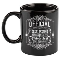 Official San Francisco Oktoberfest Beer Tasting Representative 11oz C Handle Ceramic Mug