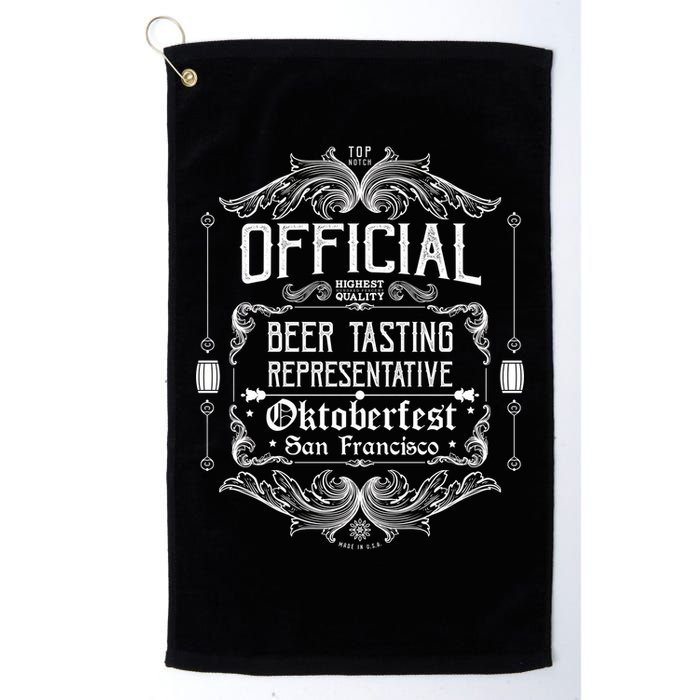 Official San Francisco Oktoberfest Beer Tasting Representative Golf Towel