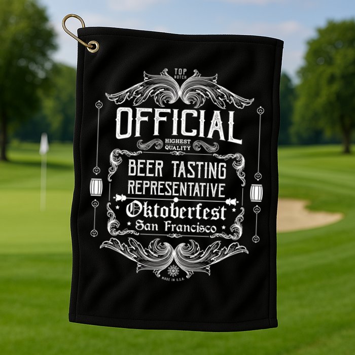 Official San Francisco Oktoberfest Beer Tasting Representative Golf Towel