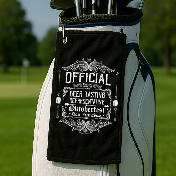 Official San Francisco Oktoberfest Beer Tasting Representative Golf Towel