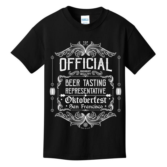 Official San Francisco Oktoberfest Beer Tasting Representative Kids T-Shirt