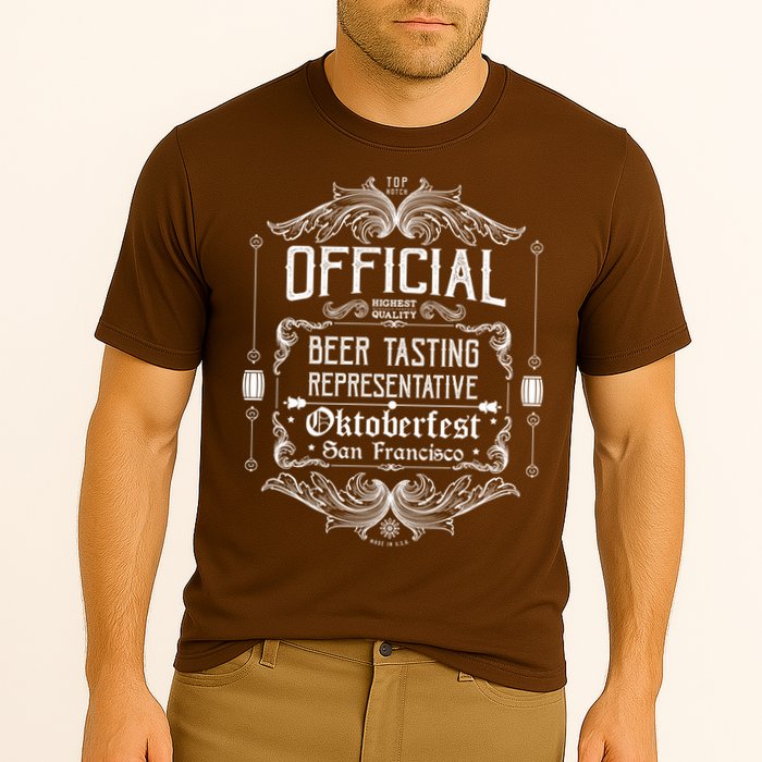 Official San Francisco Oktoberfest Beer Tasting Representative Cooling Performance Crew T-Shirt