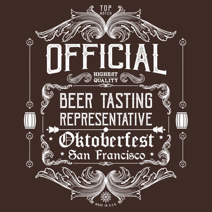 Official San Francisco Oktoberfest Beer Tasting Representative T-Shirt