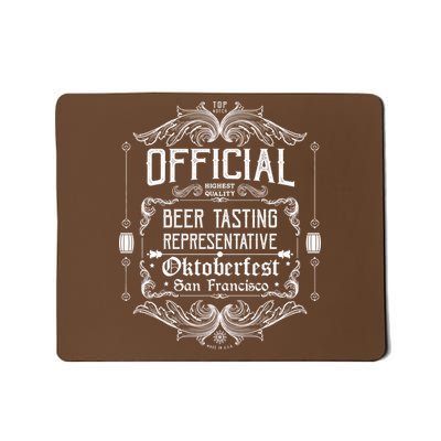 Official San Francisco Oktoberfest Beer Tasting Representative Mousepad