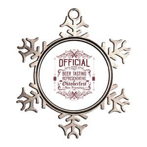 Official San Francisco Oktoberfest Beer Tasting Representative Metallic Star Ornament