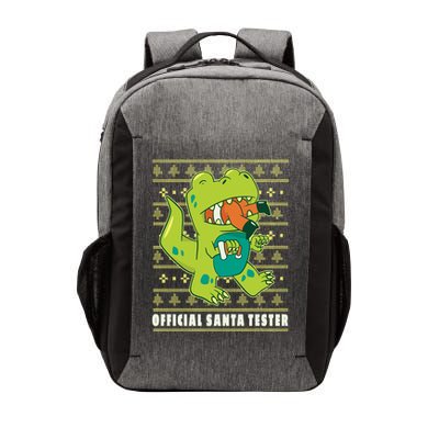 Official Santa Tester Dino Ugly Christmas Vector Backpack