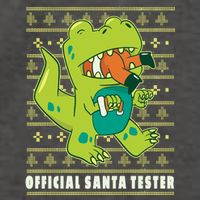 Official Santa Tester Dino Ugly Christmas Vector Backpack