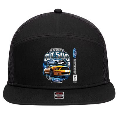 Official Shelby Ford GT500 7 Panel Mesh Trucker Snapback Hat