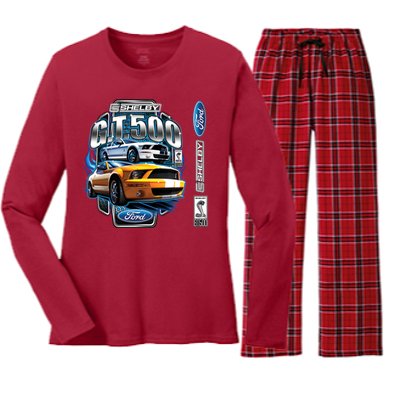 Official Shelby Ford GT500 Women's Long Sleeve Flannel Pajama Set 