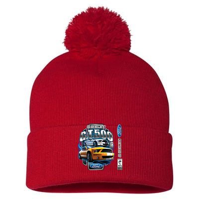 Official Shelby Ford GT500 Pom Pom 12in Knit Beanie