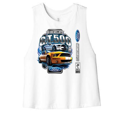 Official Shelby Ford GT500 Women's Racerback Cropped Tank