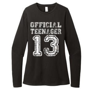 Official Teenager 13th Birthday Womens CVC Long Sleeve Shirt