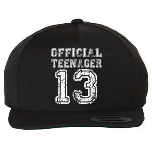 Official Teenager 13th Birthday Wool Snapback Cap